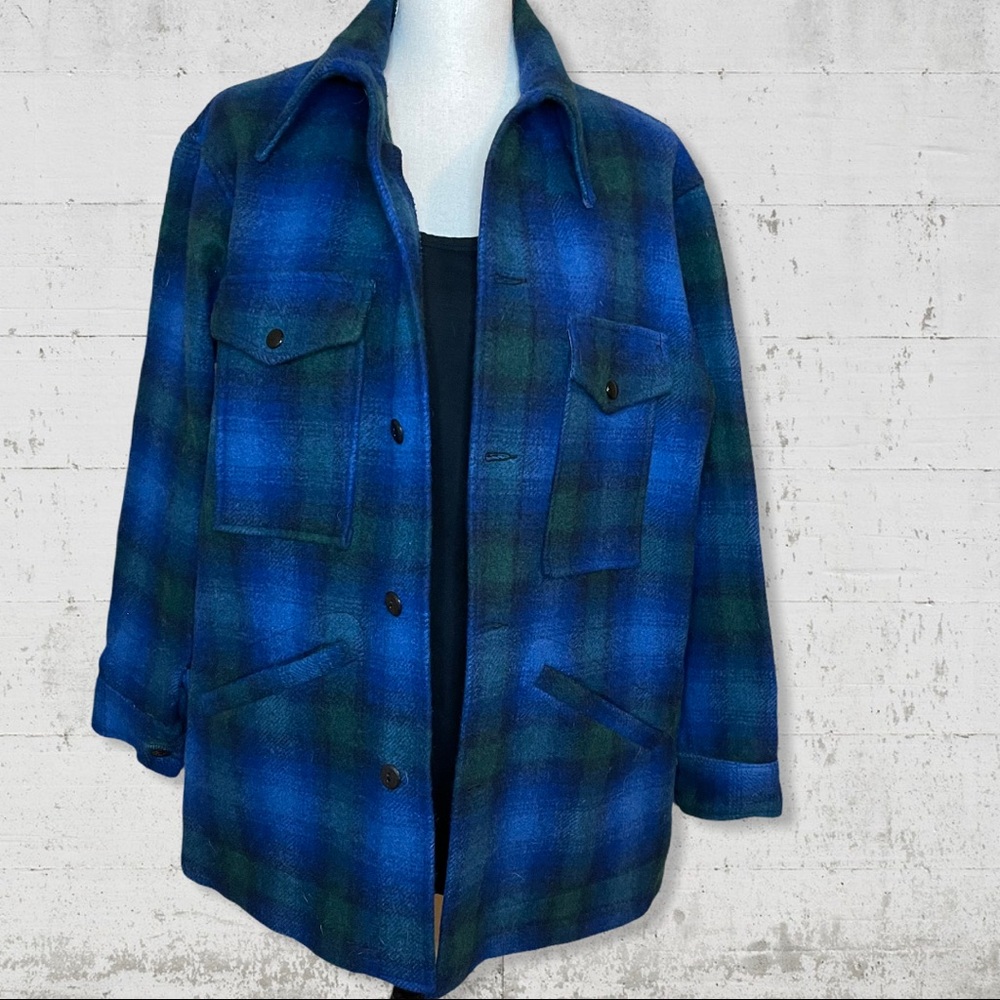 Vintage Pendleton 100% Wool Plaid Barn Jacket SZ M